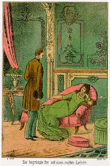 Sie begrüßte ihn mit einem matten aber freundlichen Lächeln.