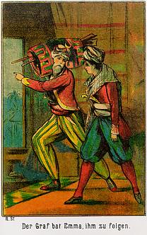 Der Graf bat Emma, ihm zu folgen.