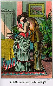 Sie fühlte seine Lippen auf den ihrigen.